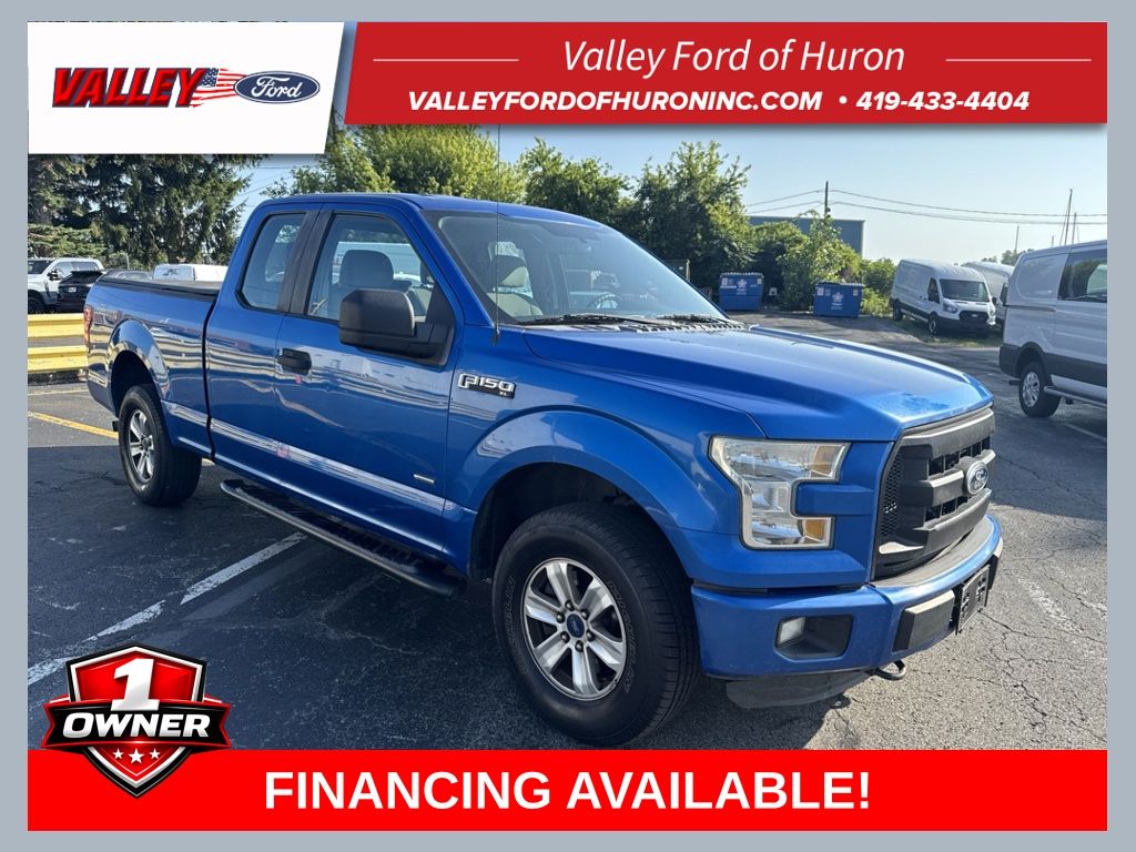 Blue Flame Metallic 2015 Ford F-150 Pickup Truck Four-Wheel Drive 6-Speed Automatic