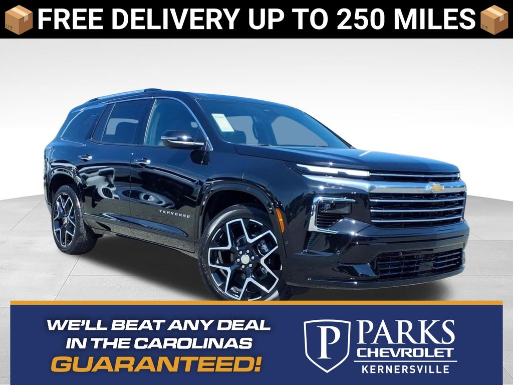 Black Metallic 2026 Chevrolet Traverse SUV / Crossover Four-Wheel Drive 8-Speed Automatic