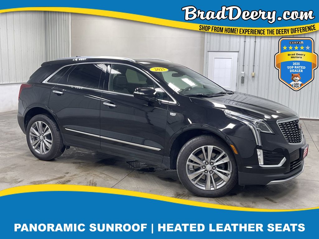 Stellar Black Metallic 2025 Cadillac XT5 Premium Luxury FWD SUV / Crossover Front-Wheel Drive 9-Speed Automatic