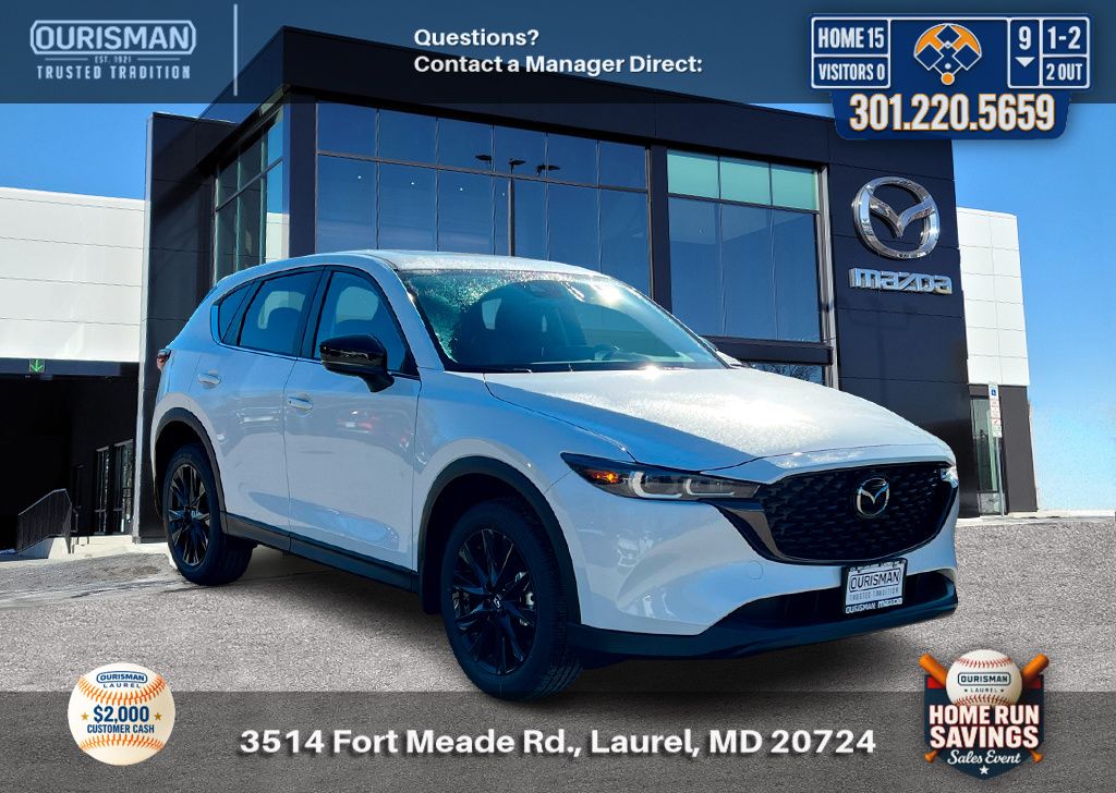 White Metallic 2025 Mazda CX-5 2.5 S Carbon Edition AWD SUV / Crossover All-Wheel Drive 6-Speed Automatic