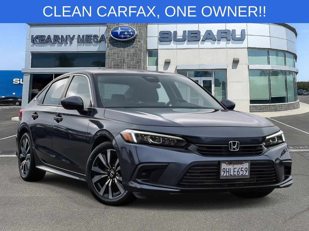 Sonic Gray Pearl 2023 Honda Civic EX FWD Sedan Front-Wheel Drive Continuously Variable Transmission