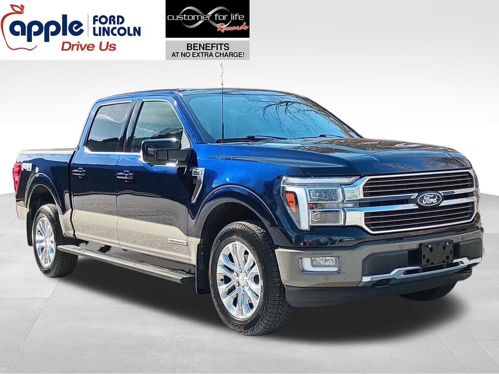 Blue Metallic 2025 Ford F-150 King Ranch SuperCrew 4WD Pickup Truck Four-Wheel Drive Automatic