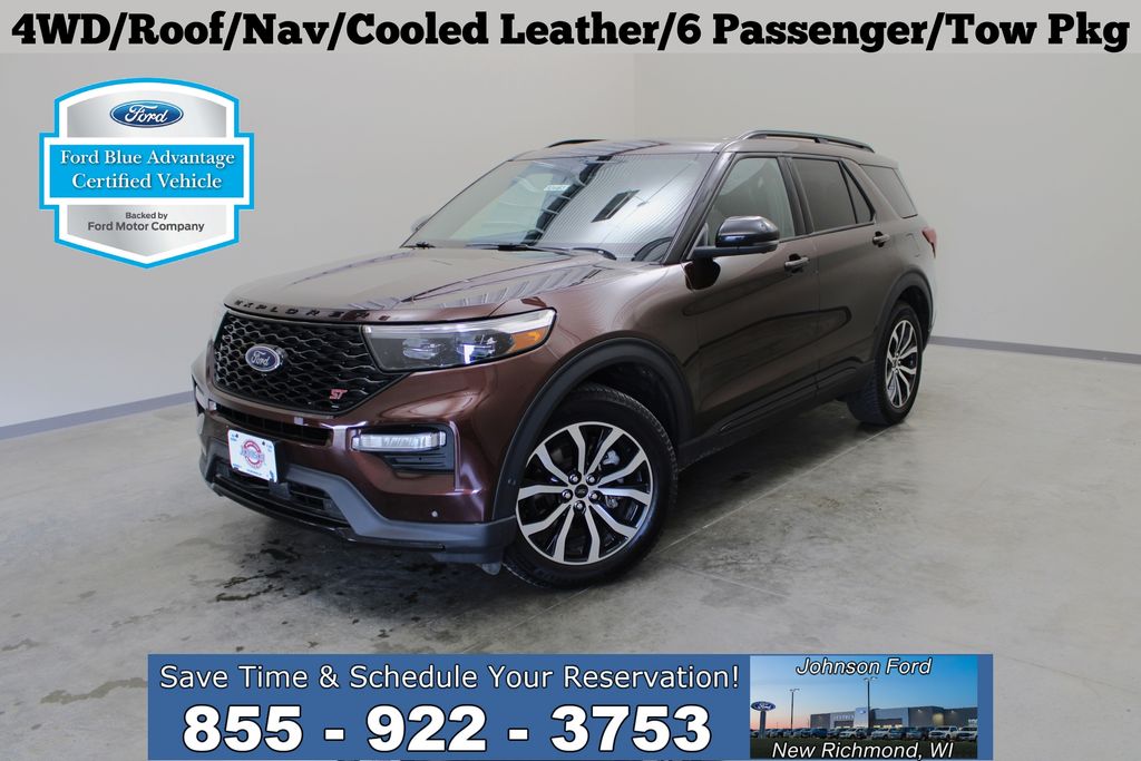 Red (Rich Copper Metallic Tinted Clearcoat) 2020 Ford Explorer SUV / Crossover All-Wheel Drive Automatic