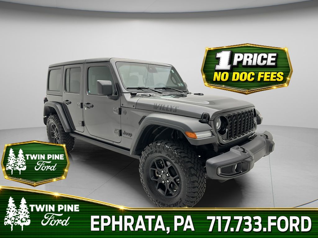 Gray (Granite Crystal Metallic Clearcoat) 2025 Jeep Wrangler SUV / Crossover Four-Wheel Drive 8-Speed Automatic
