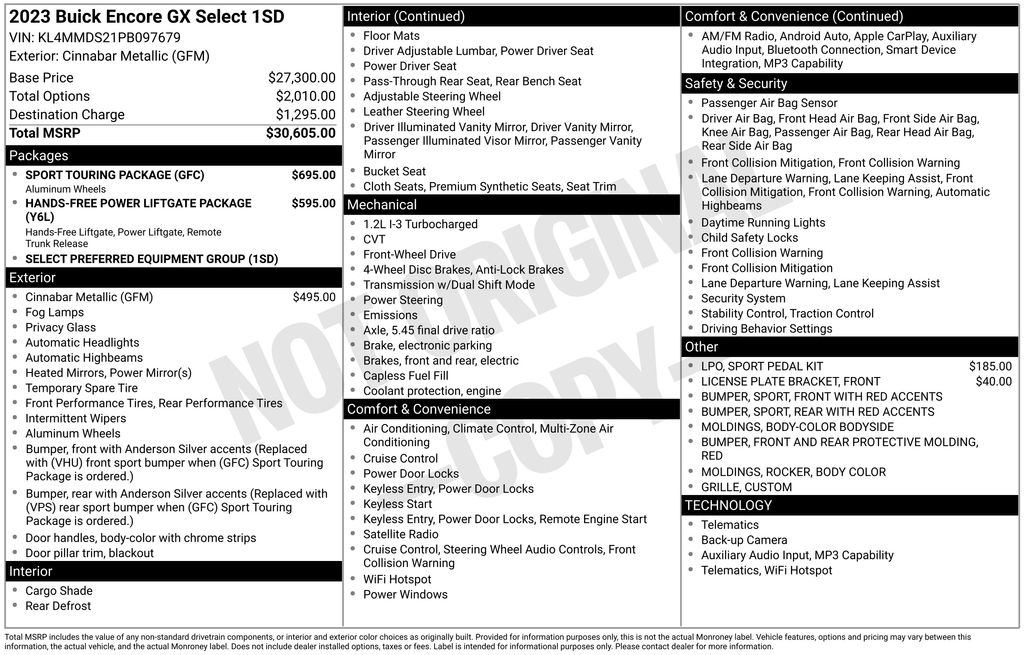 2023 Buick Encore GX Select Red at Carlisle Cadillac Buick GMC