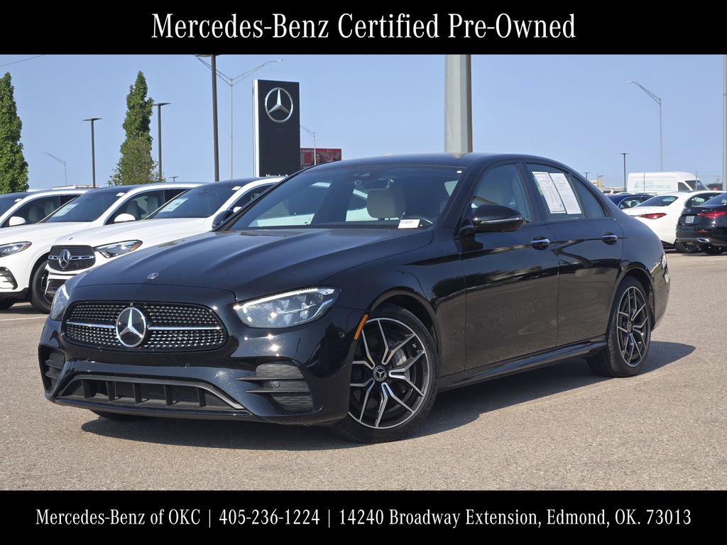 Black 2022 Mercedes-Benz E-Class Sedan Rear-Wheel Drive 9-Speed Automatic