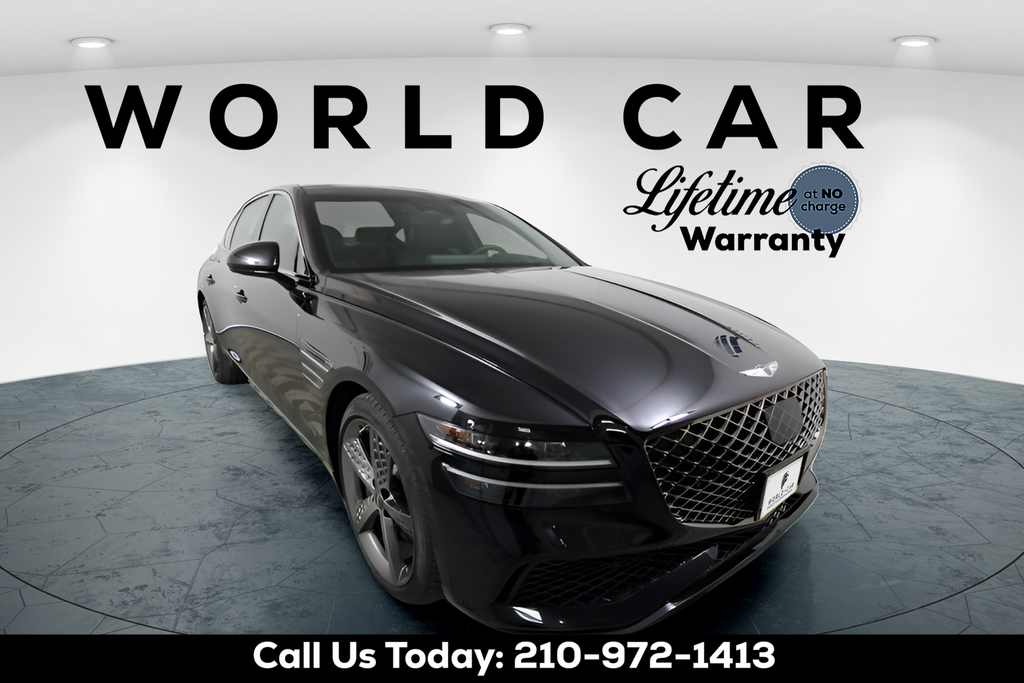 Vik Black 2023 Genesis G80 3.5T Sport AWD Sedan All-Wheel Drive 8-Speed Automatic