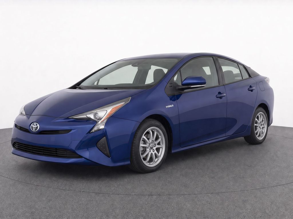 Blue 2016 Toyota Prius Hatchback Front-Wheel Drive Continuously Variable Transmission