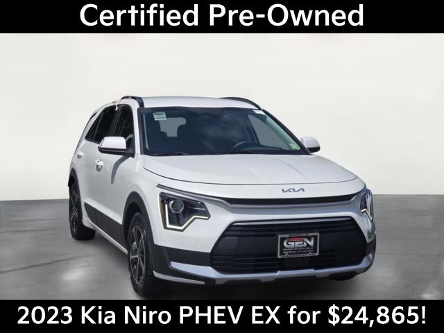Snow White Pearl 2023 Kia Niro Hybrid Plug-In SUV / Crossover Front-Wheel Drive 6-Speed Dual Clutch
