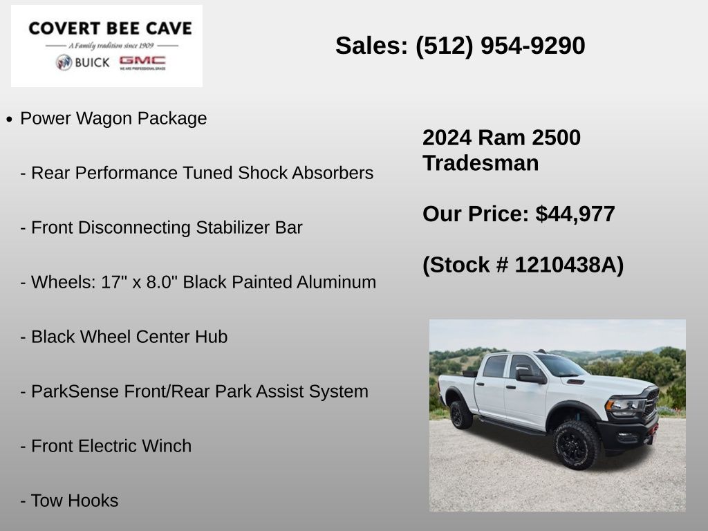 Used Car 2024 Ram 2500  Tradesman For Sale Under $50,000 In Austin, Texas