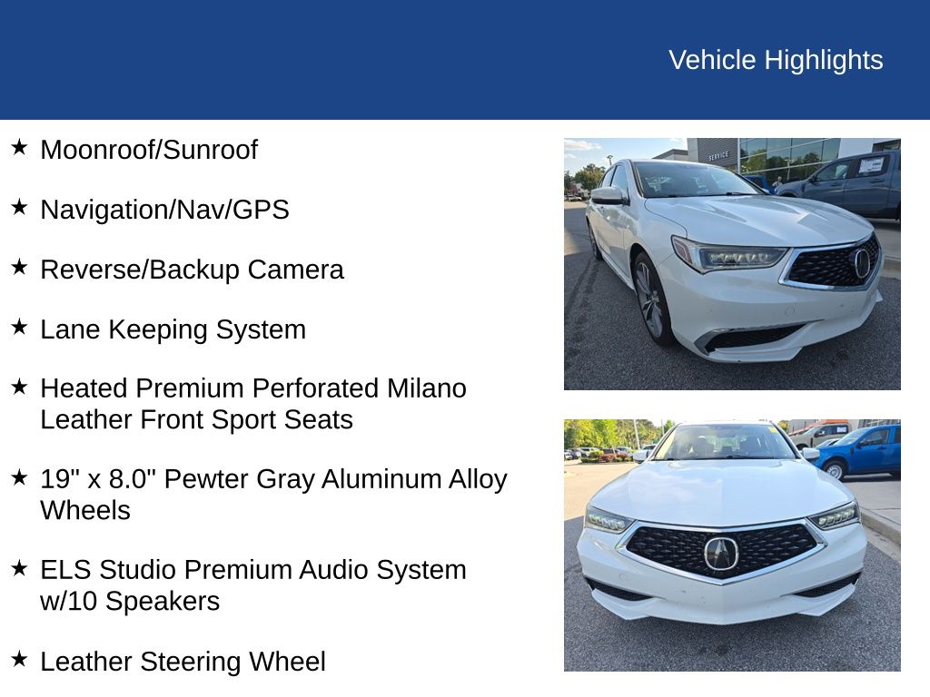 2020 Acura TLX Tech Package