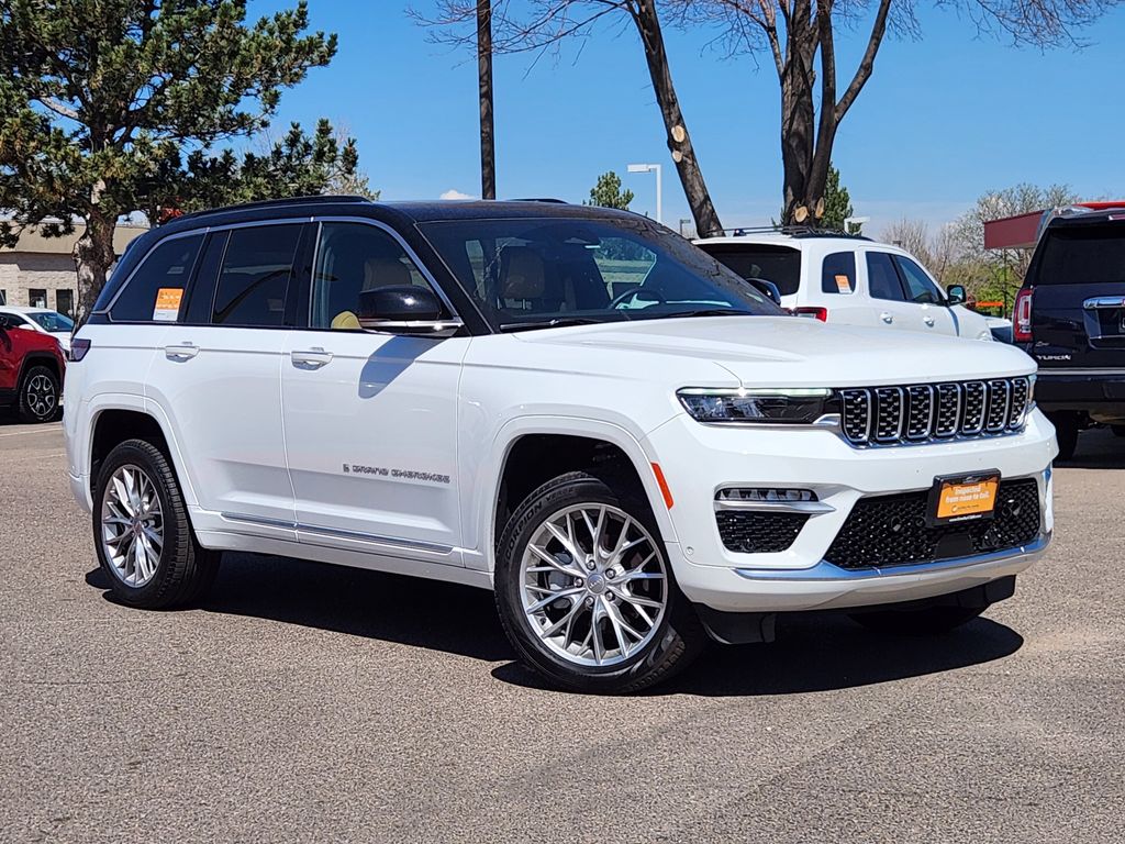 Bright White Clearcoat 2024 Jeep Grand Cherokee Summit 4WD SUV / Crossover Four-Wheel Drive 8-Speed Automatic