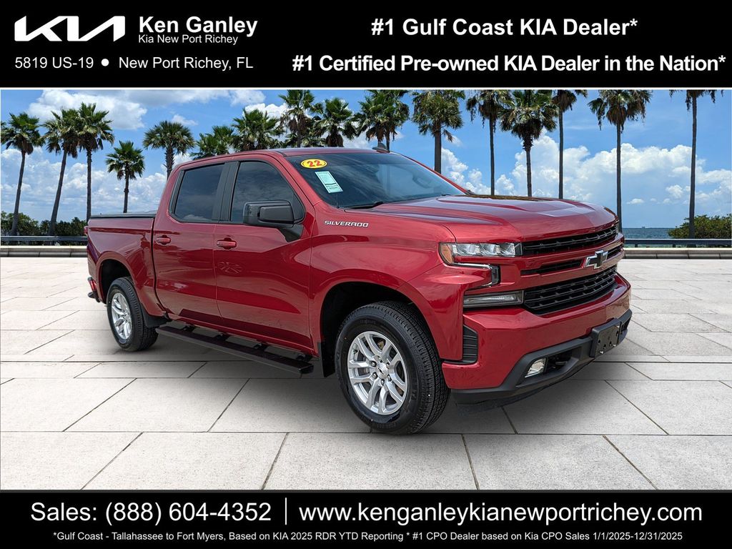 Cherry Red Tintcoat 2022 Chevrolet Silverado 1500 Pickup Truck 4X2 8-Speed Automatic