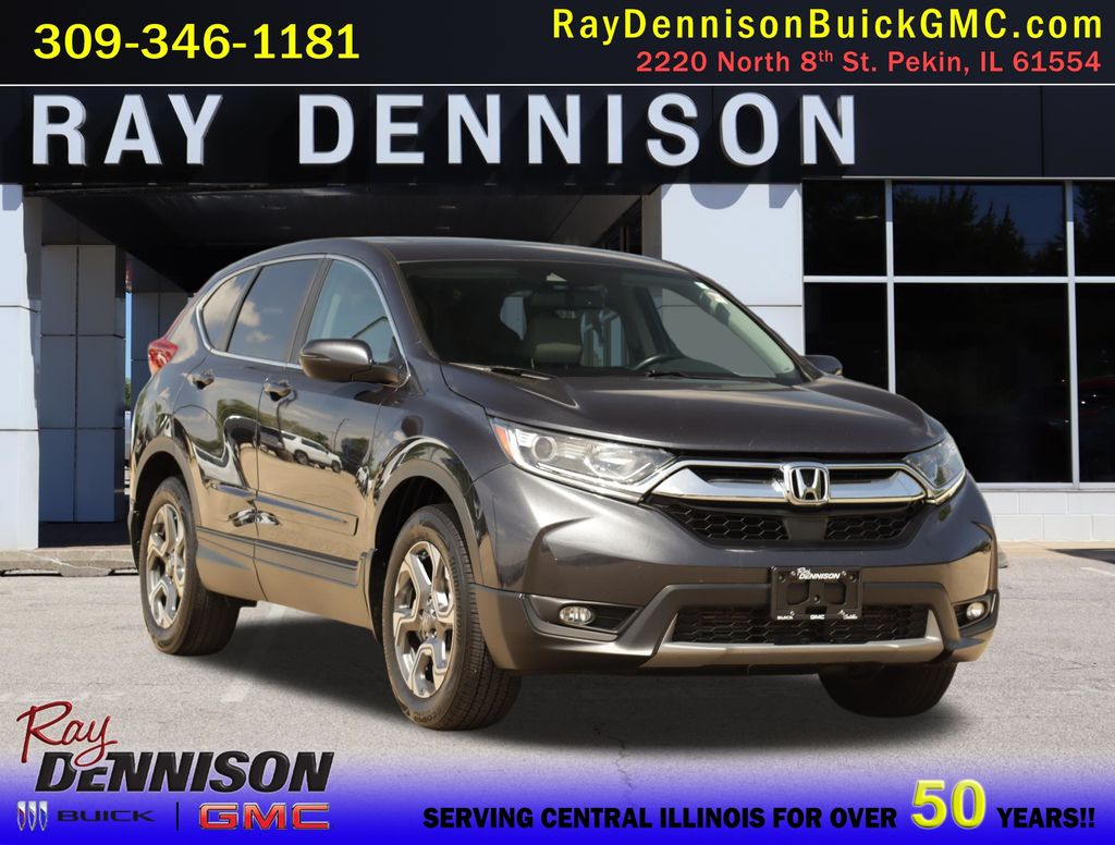 Black (Obsidian Blue Pearl) 2018 Honda CR-V EX-L AWD SUV / Crossover All-Wheel Drive Continuously Variable Transmission