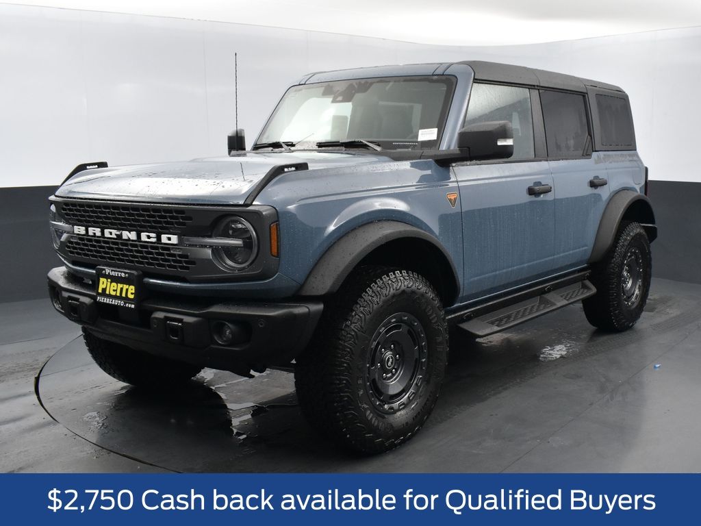 Blue (Azure Gray Metallic) 2025 Ford Bronco Badlands 4-Door 4WD SUV / Crossover Four-Wheel Drive Automatic
