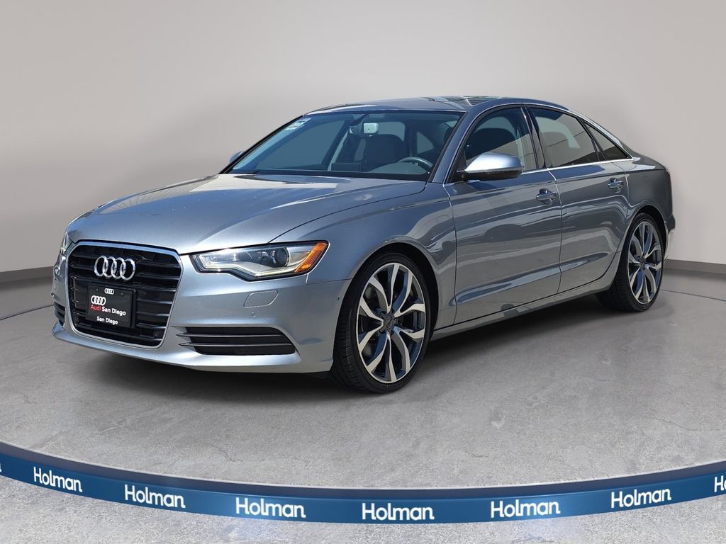 Quartz Gray Metallic 2014 Audi A6 Sedan Front-Wheel Drive Continuously Variable Transmission