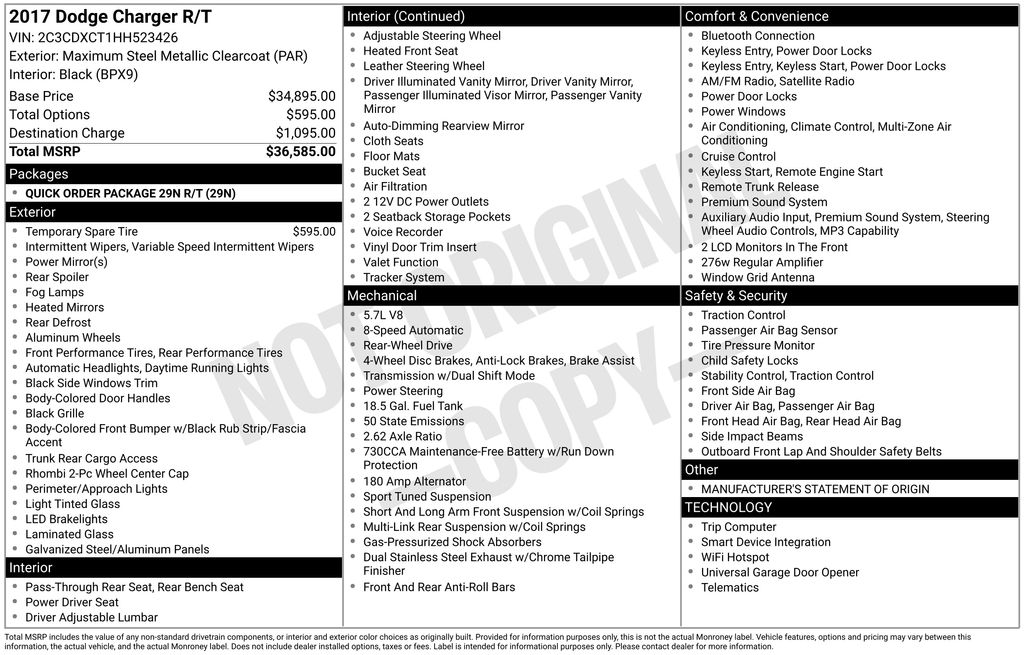 2017 Dodge Charger R/T RWD