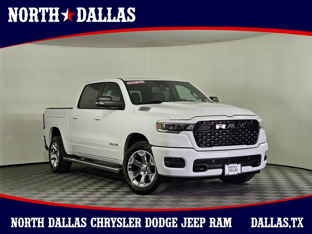 Bright White Clearcoat 2025 RAM 1500 Pickup Truck Four-Wheel Drive 8-Speed Automatic