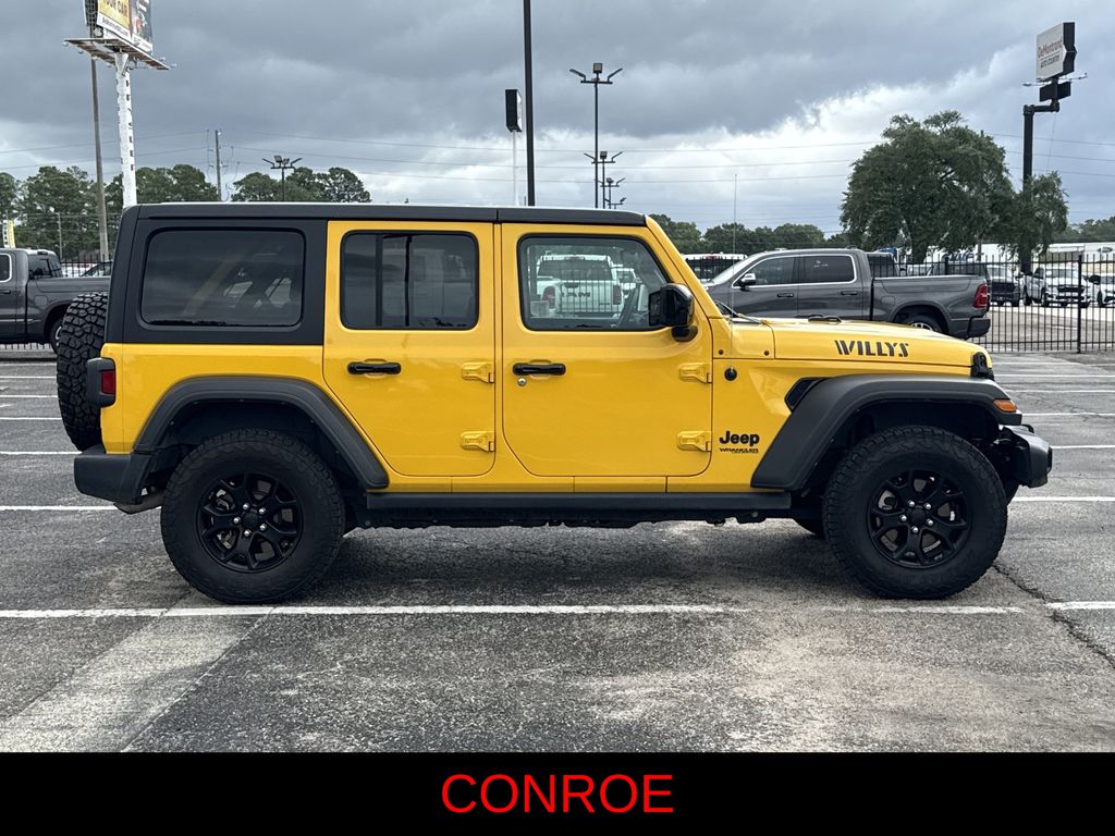 2021 Jeep Wrangler Unlimited Willys Yellow at Don McGill Toyota