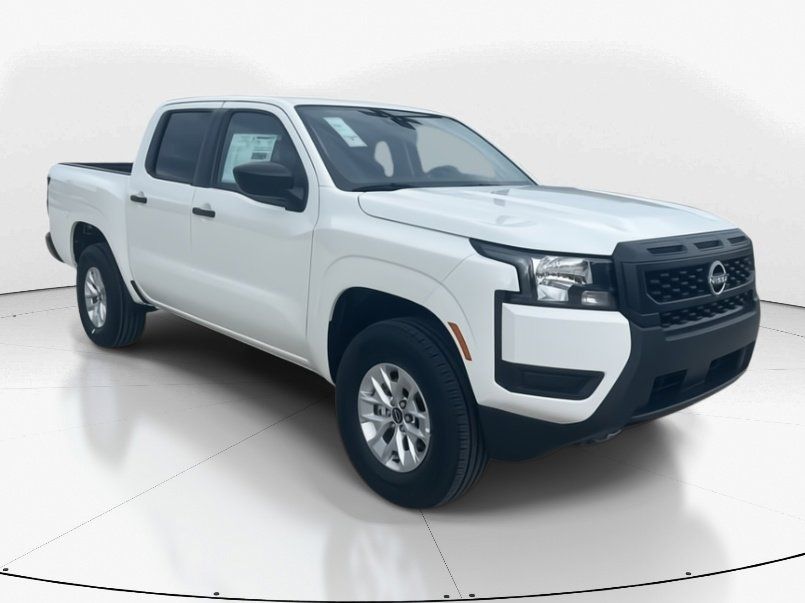 2025 Glacier White Nissan Frontier S 4X4 Truck