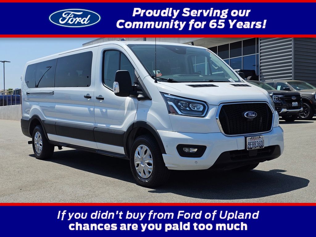Oxford White 2023 Ford Transit Passenger Van Rear-Wheel Drive