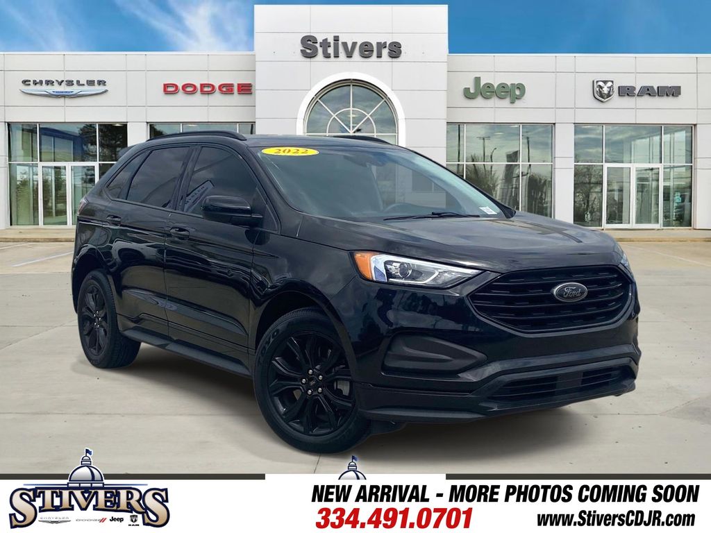 Agate Black Metallic 2022 Ford Edge SE AWD SUV / Crossover All-Wheel Drive 8-Speed Automatic