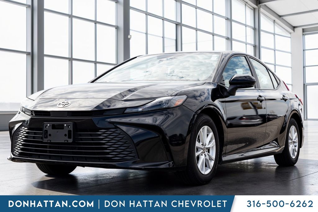 Midnight Black Metallic 2025 Toyota Camry Sedan Front-Wheel Drive Continuously Variable Transmission