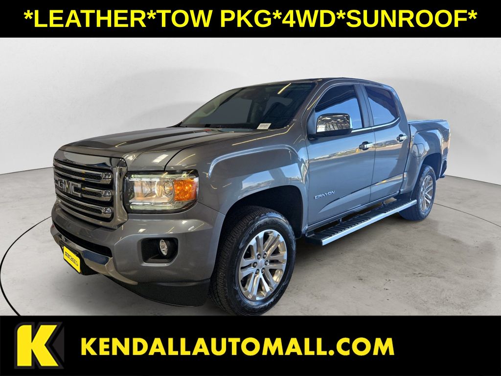 Gray (Steel Metallic) 2018 GMC Canyon Pickup Truck Four-Wheel Drive 6-Speed Automatic