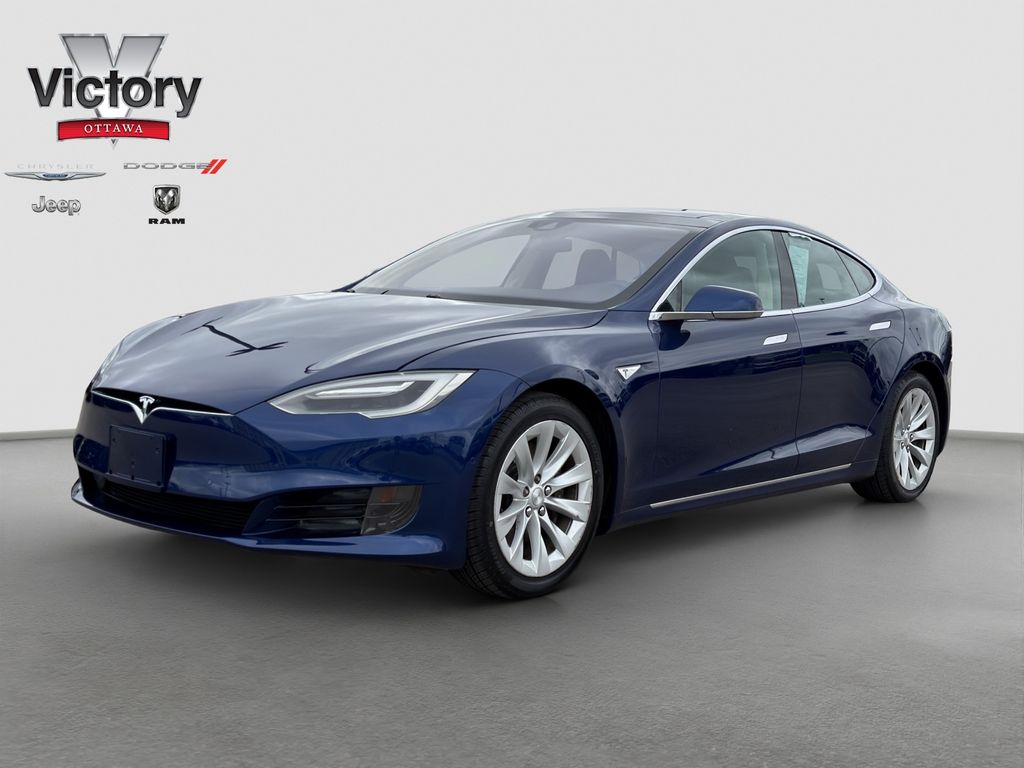 Blue 2016 Tesla Model S Sedan Rear-Wheel Drive 1-Speed Automatic