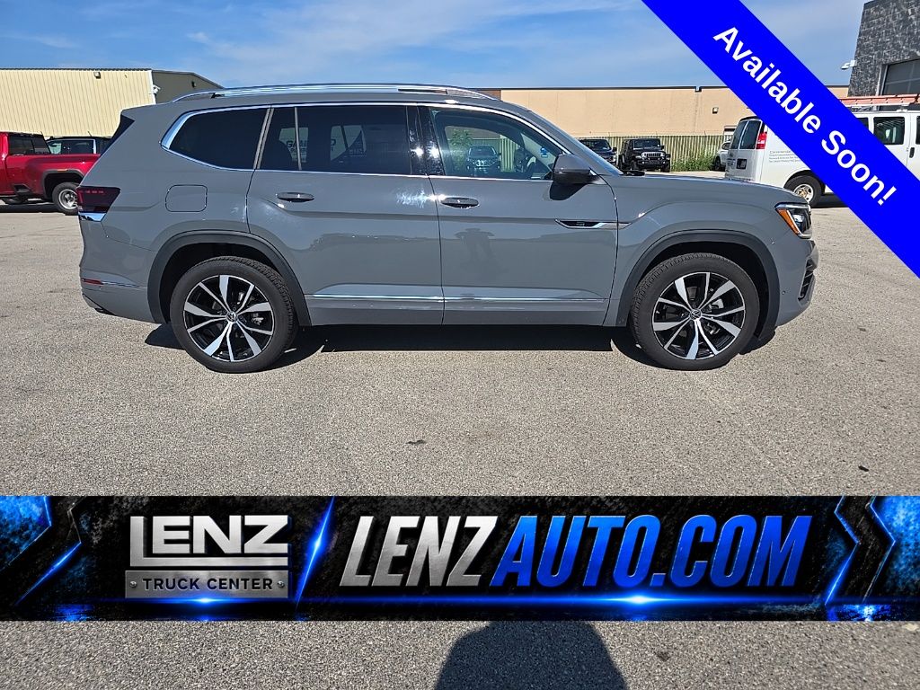 Pure Gray 2025 Volkswagen Atlas SUV / Crossover All-Wheel Drive 8-Speed Automatic