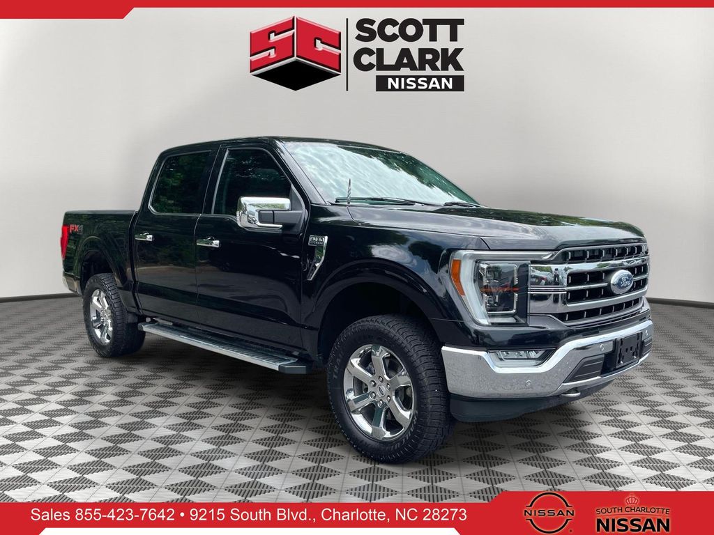 Black 2022 Ford F-150 Pickup Truck Four-Wheel Drive Automatic