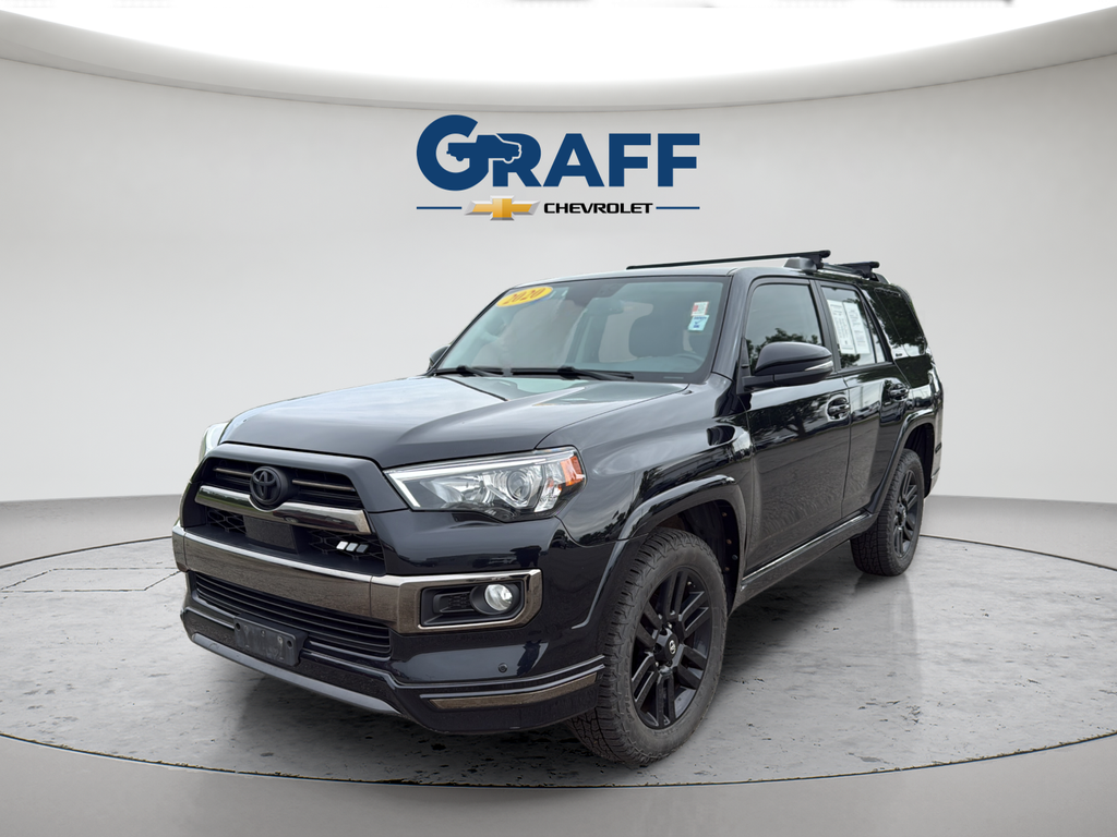 Midnight Black Metallic 2020 Toyota 4Runner SUV / Crossover All-Wheel Drive 5-Speed Automatic Overdrive