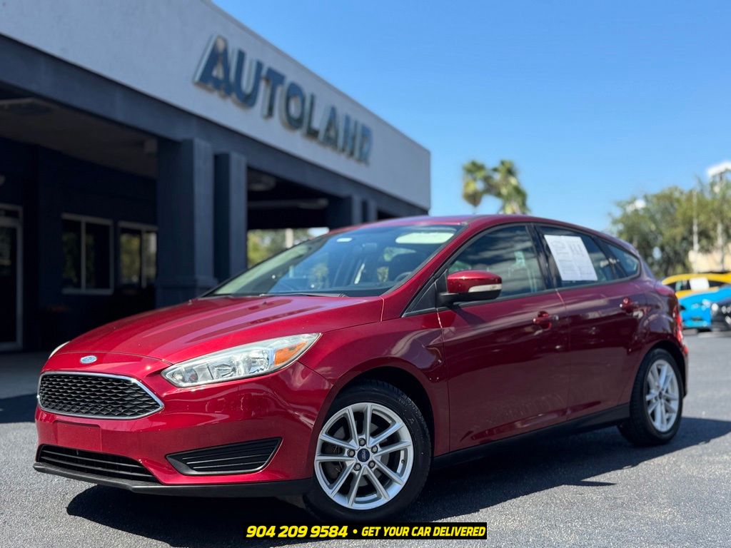 Ruby Red Metallic 2015 Ford Focus Hatchback Front-Wheel Drive 6-Speed Automatic