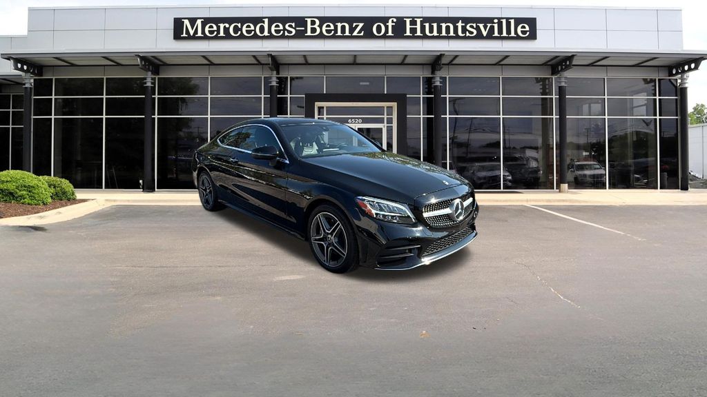 Black 2021 Mercedes-Benz C-Class C 300 Coupe 4MATIC Sedan All-Wheel Drive 9-Speed Automatic