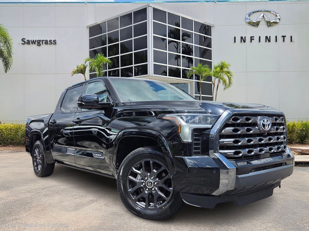 Midnight Black Metallic 2023 Toyota Tundra Pickup Truck Four-Wheel Drive Automatic