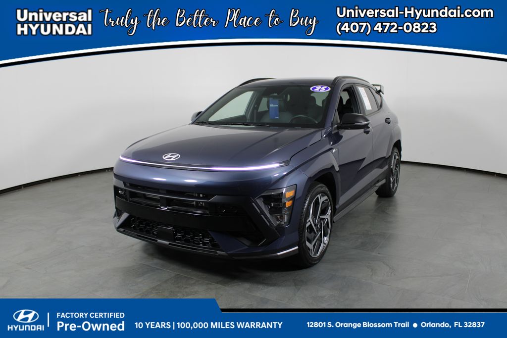 Denim Blue Pearl 2025 Hyundai Kona SUV / Crossover Front-Wheel Drive 8-Speed Automatic
