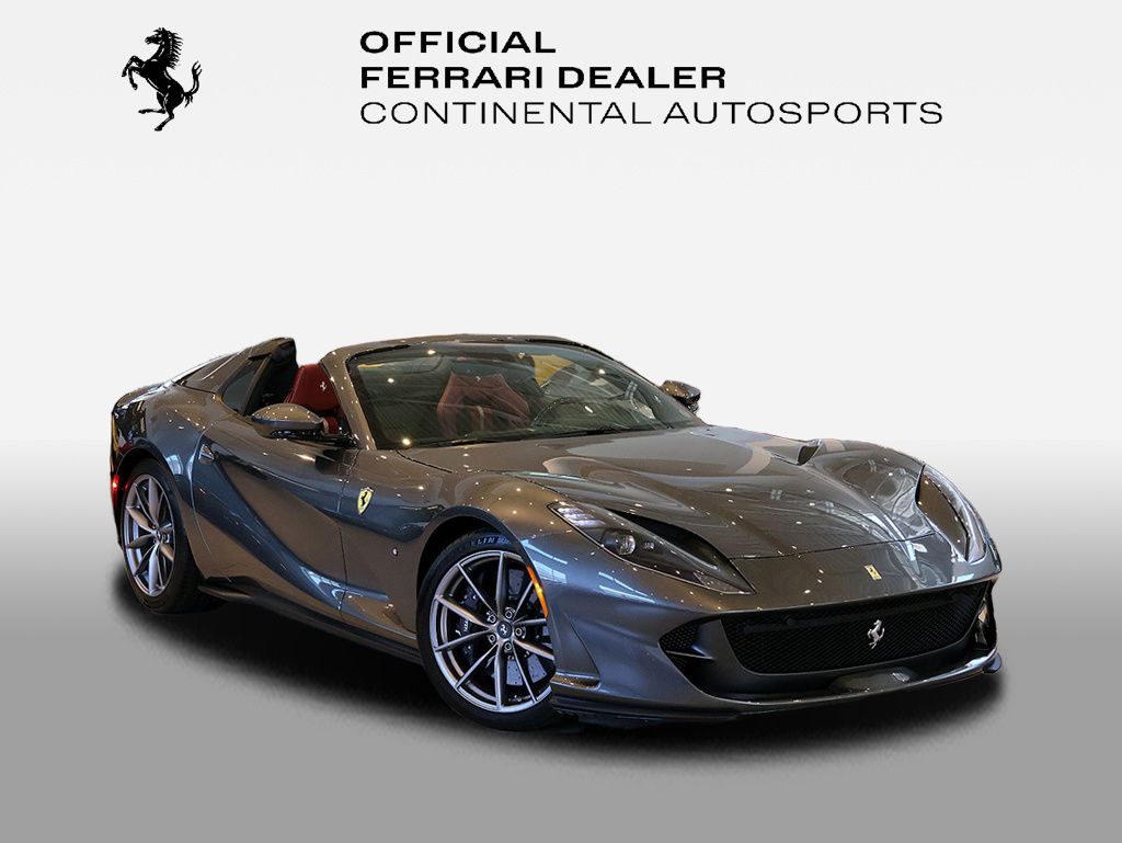 Grigio Silverstone Metallic 2021 Ferrari 812 Convertible Rear-Wheel Drive 7-Speed Manual