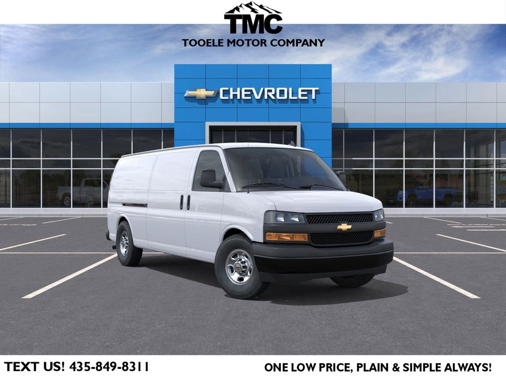 Summit White 2025 Chevrolet Express Cargo 3500 RWD Van Rear-Wheel Drive 8-Speed Automatic Overdrive