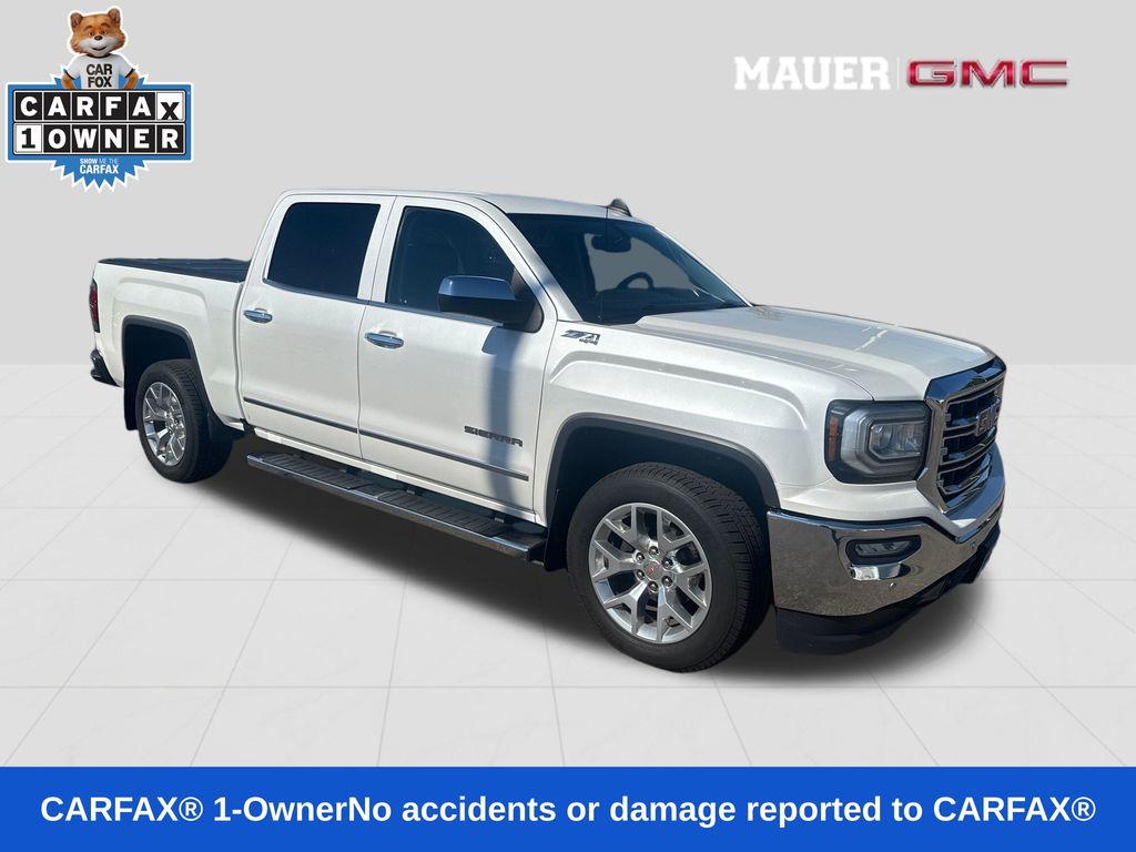 White Frost Tricoat 2018 GMC Sierra 1500 Pickup Truck Four-Wheel Drive 6-Speed Automatic Overdrive