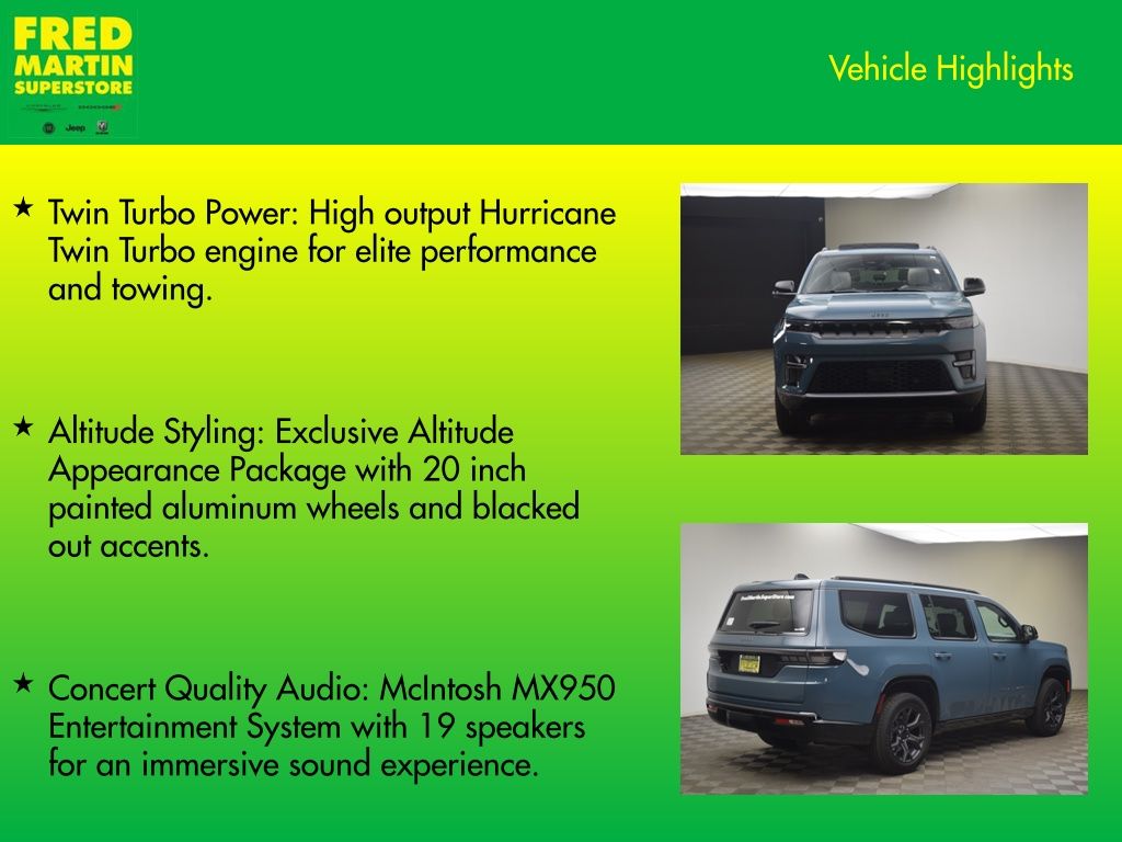 new 2026 Jeep Grand Wagoneer car, priced at $70,533