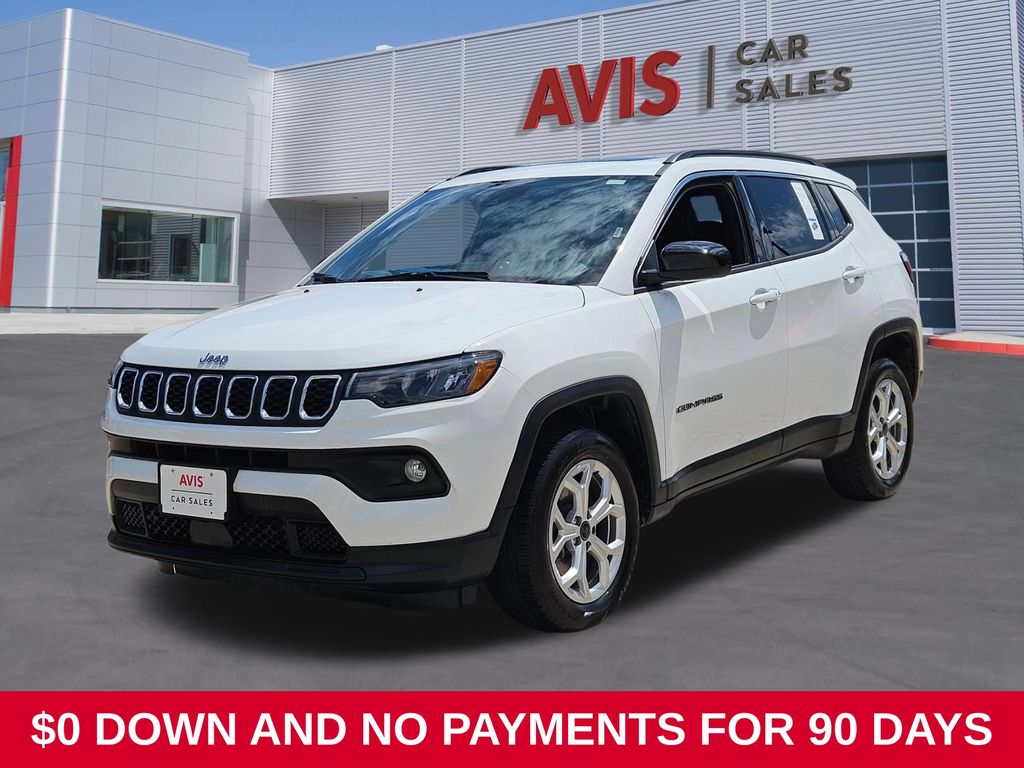 Bright White Clearcoat 2025 Jeep Compass SUV / Crossover Four-Wheel Drive 8-Speed Automatic