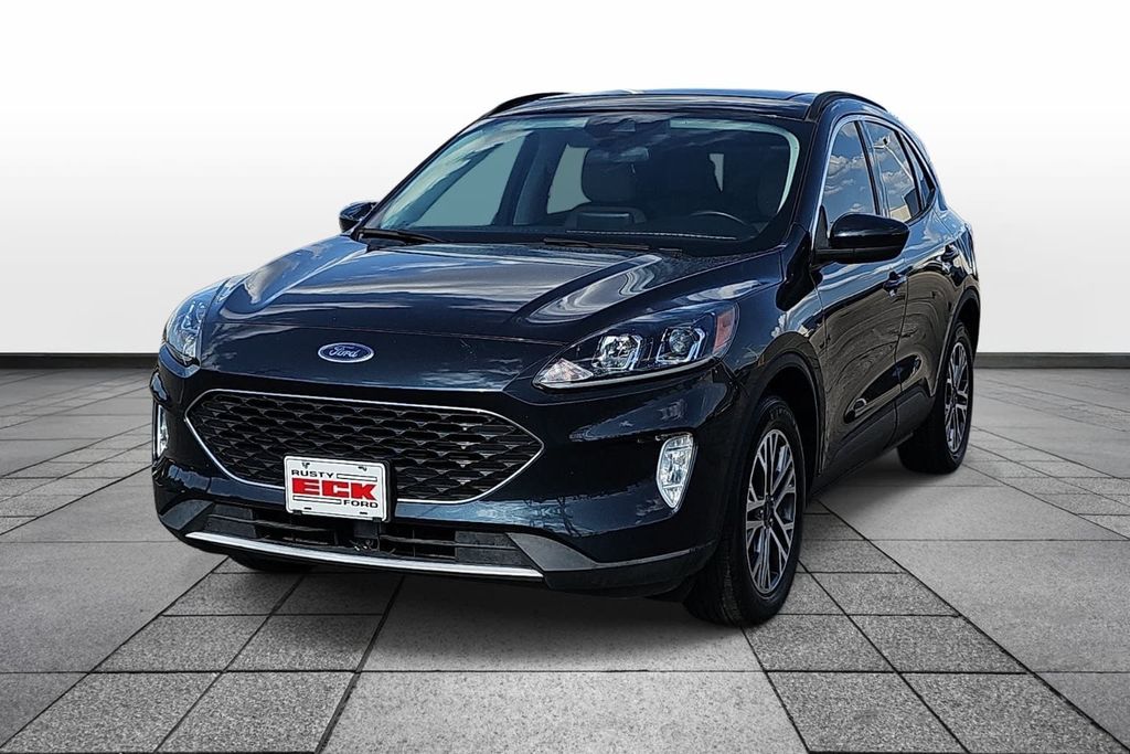 Blue Metallic 2022 Ford Escape Hybrid SUV / Crossover All-Wheel Drive Continuously Variable Transmission