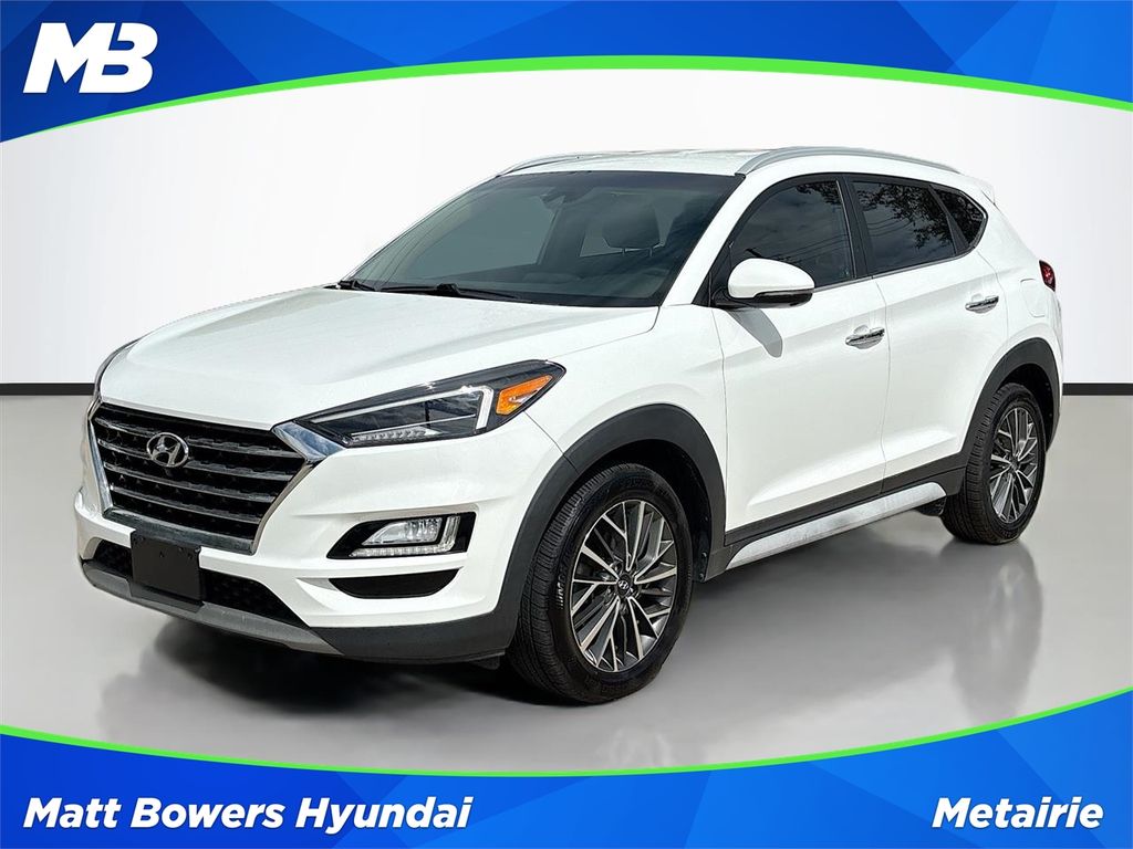 Winter White 2020 Hyundai Tucson Limited FWD SUV / Crossover Front-Wheel Drive 6-Speed Automatic