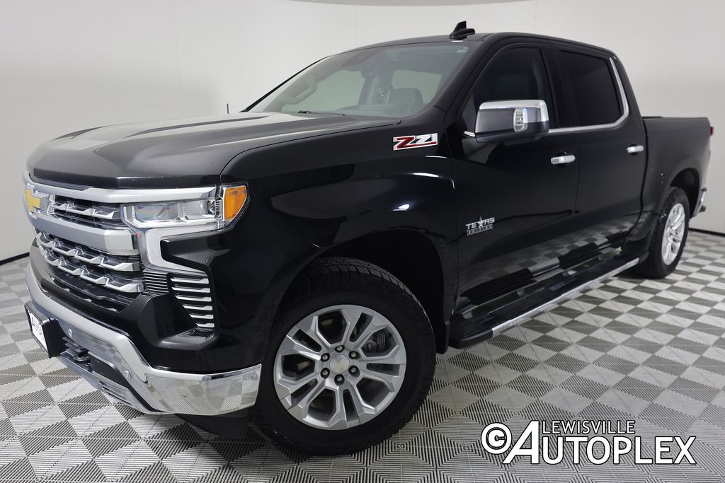 Black 2022 Chevrolet Silverado 1500 Pickup Truck Four-Wheel Drive Automatic