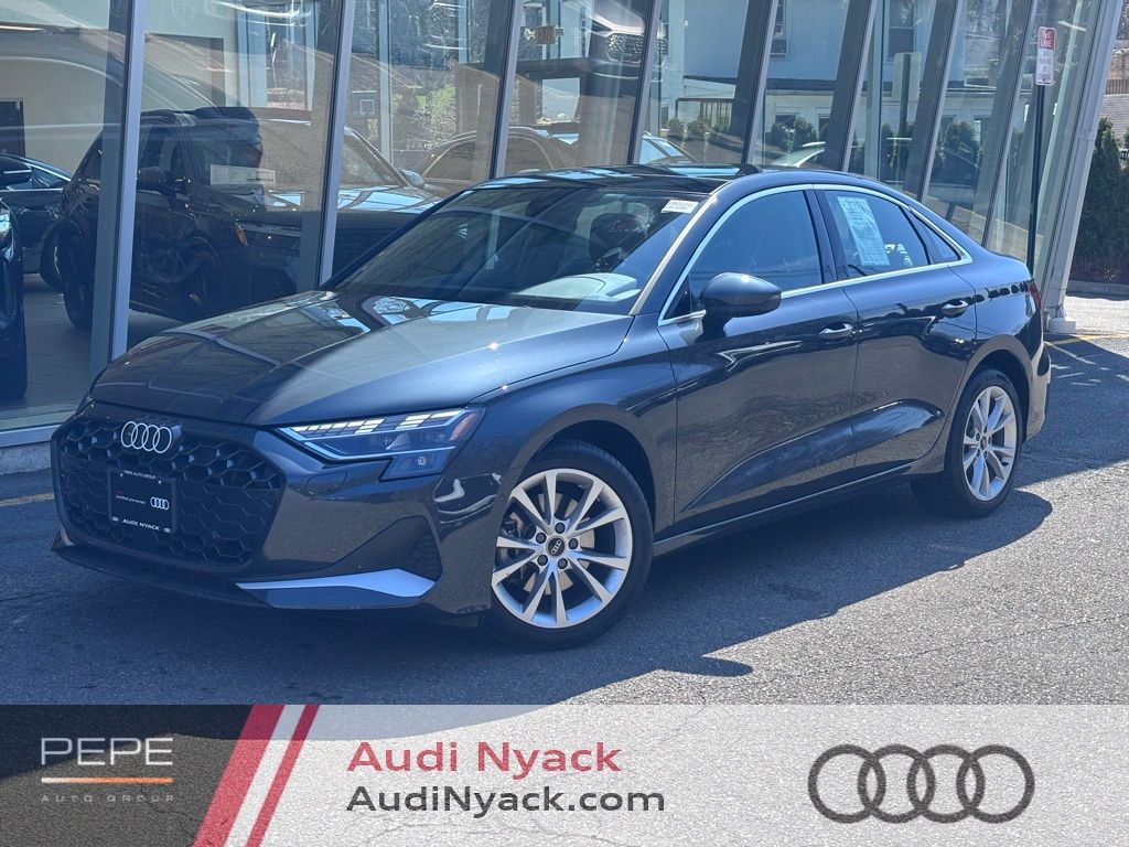 Manhattan Gray Metallic 2025 Audi A3 quattro Premium 40 TFSI Sedan All-Wheel Drive 7-Speed Automatic