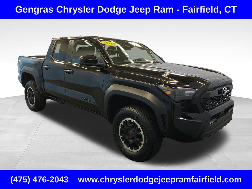 Black 2024 Toyota Tacoma Pickup Truck Four-Wheel Drive 8-Speed Automatic