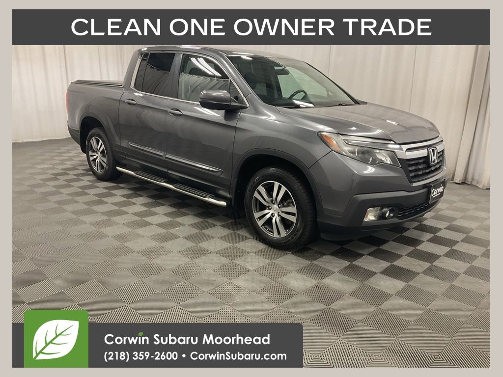 Gray (Modern Steel Metallic) 2017 Honda Ridgeline RTS AWD Pickup Truck All-Wheel Drive 6-Speed Automatic