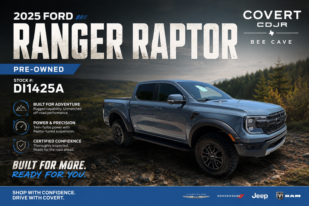 Blue (Azure Gray Metallic) 2025 Ford Ranger Pickup Truck Four-Wheel Drive Automatic
