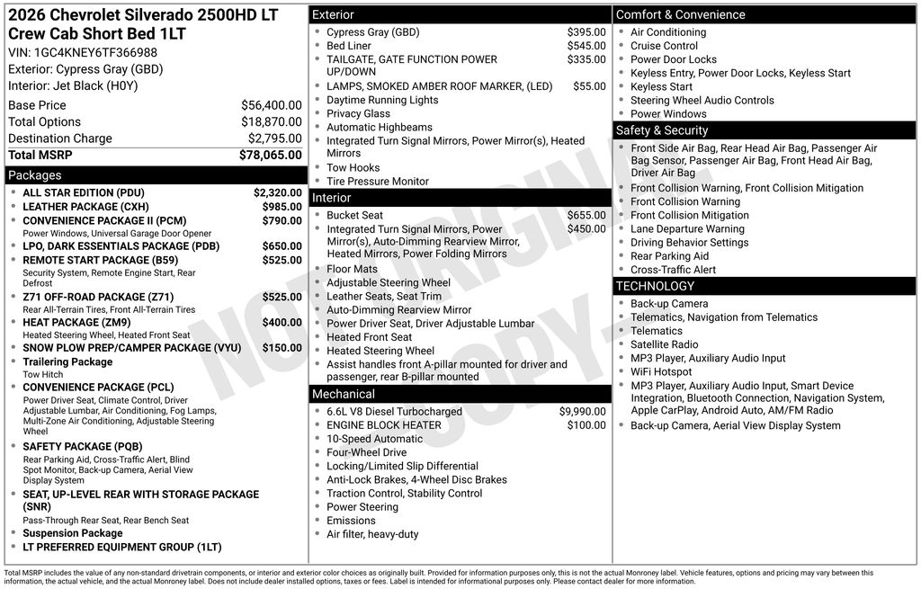 New 2026 Gray Chevrolet LT image 6