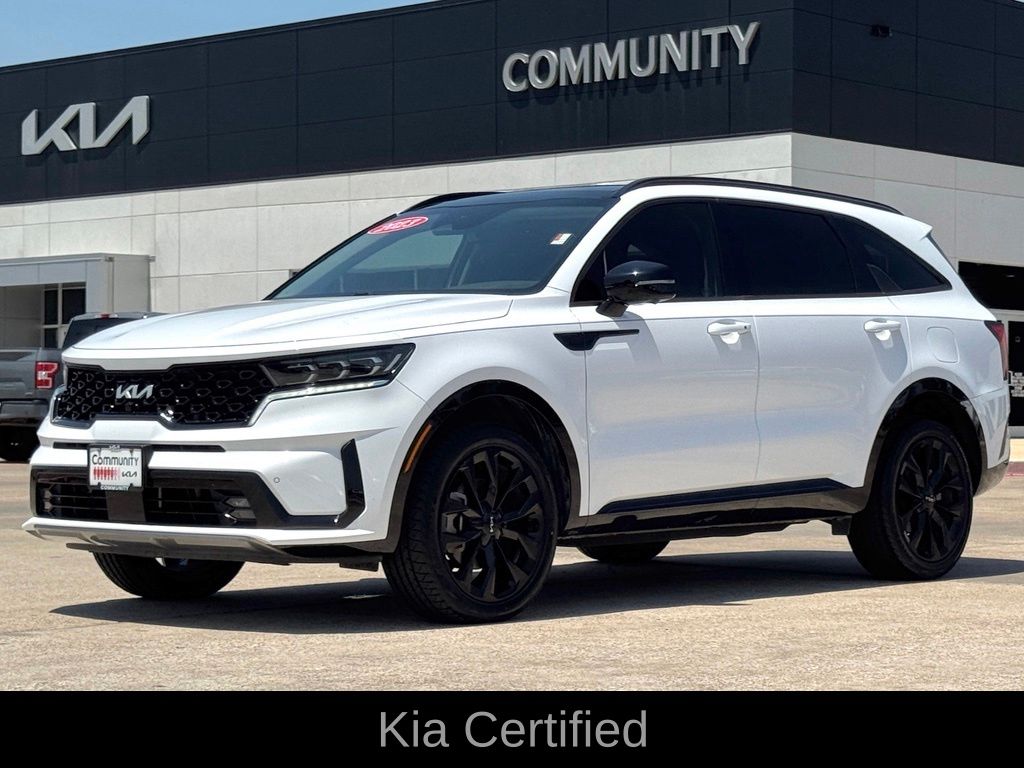Glacial White Pearl 2023 Kia Sorento SUV / Crossover All-Wheel Drive 8-Speed Dual Clutch